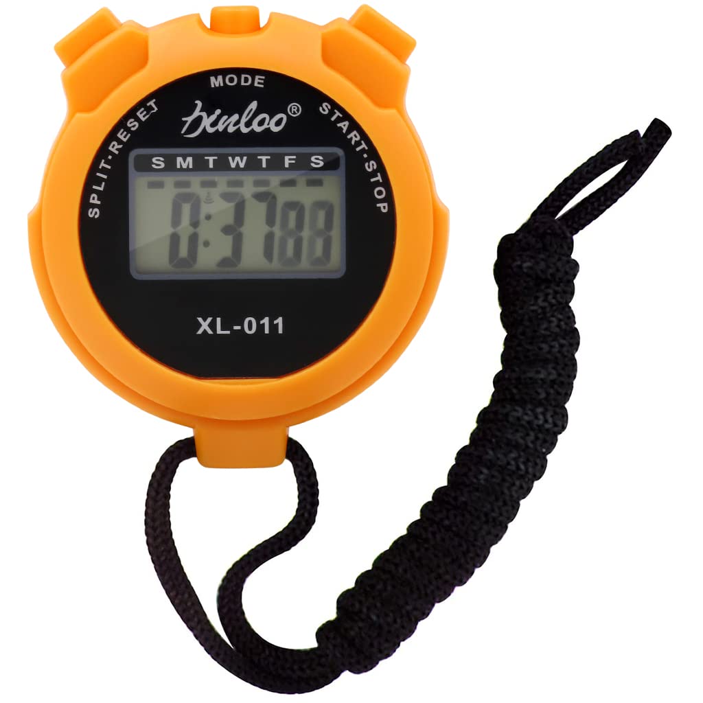 Optifit Stopwatch with Lanyard, LCD Digital Stop Watch with Alarm Clock, Time Display, Professional 1/100s Timer with Memory Function for Coaches, Trainer, Electronic Stopwatch Sport Timer Lap Optifit Stopwatch with Lanyard, LCD Digital Stop Watch with Alarm Clock, Time Display, Professional 1/100s Timer with Memory Function for Coaches, Trainer, Electronic Stopwatch Sport Timer Lap